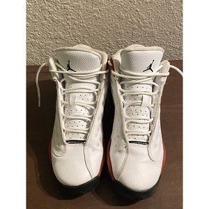 Nike Air Jordan 13 XIII Retro BG Size 6.5 Y Chicago‎ White Red 414574-122